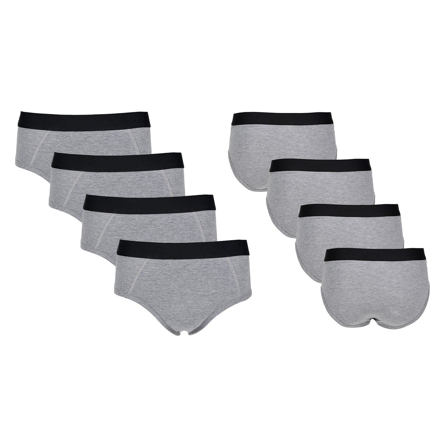 Herren Slips Unterhosen Sportslips Unterwäsche Schlüpfer Grau 8er Pack Größe 5/S 6/ 7/L 8/XL 9/XXL 10/XXXL
